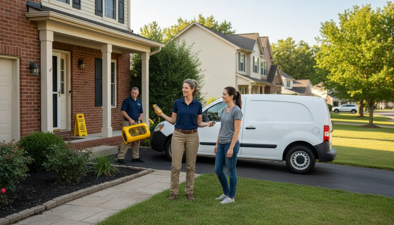 Residential water damage restoration in Stoneville, NC